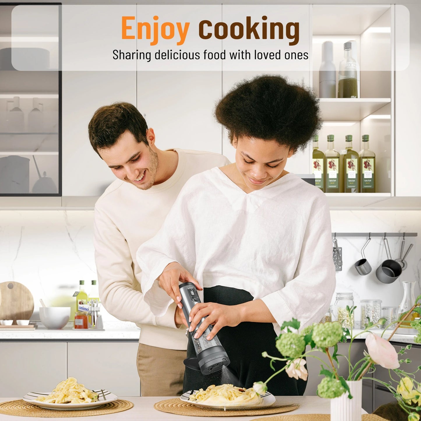 MonoCook™Automatic Electric Salt and Pepper Grinder Set