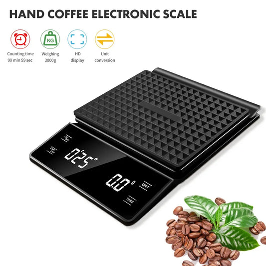MonoCook™High-Precision Espresso & Drip Coffee Scale 3kg/0.1g
