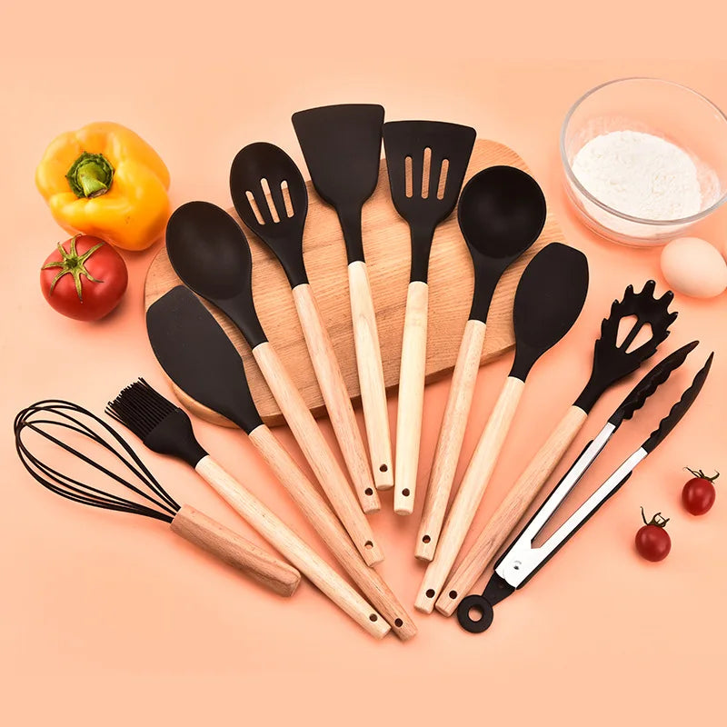 MonoCook™12-Piece Silicone Kitchen Utensils Set