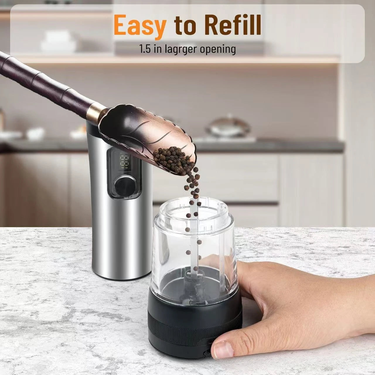 MonoCook™Automatic Electric Salt and Pepper Grinder Set