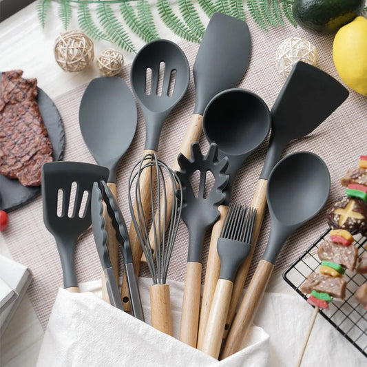 MonoCook™12-Piece Silicone Kitchen Utensils Set