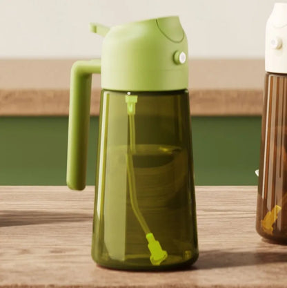 MonoCook™2-in-1 Oil Sprayer Bottle – 16oz Glass Olive Oil Dispenser for Cooking, Salad & Grill