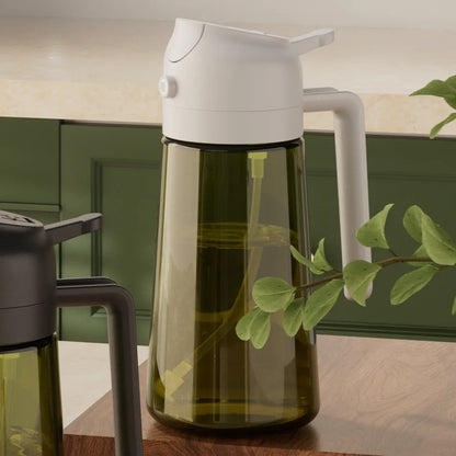 MonoCook™2-in-1 Oil Sprayer Bottle – 16oz Glass Olive Oil Dispenser for Cooking, Salad & Grill